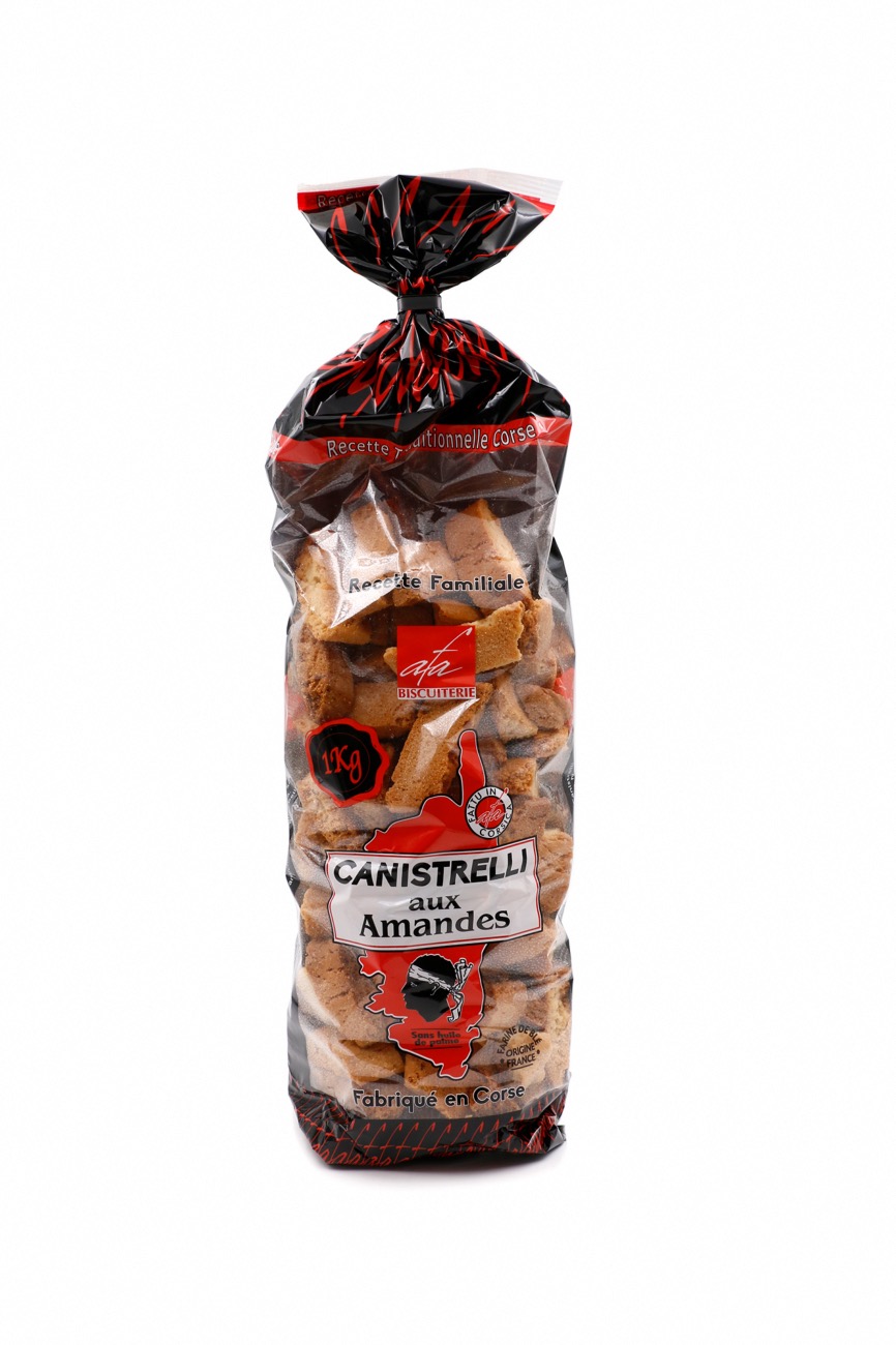 sachet de Canistrelli aux amandes - format famille - 1 kg