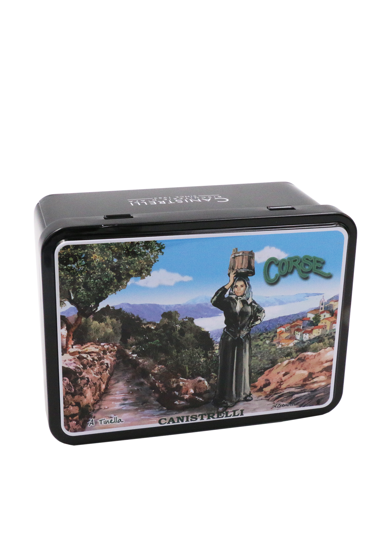 BOITE BIJOUX "FEMME CORSE" - CANISTRELLI AUX AMANDES 100G
