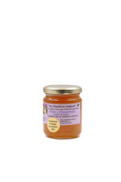 CONFITURE POIRE A L'IMMORTELLE - CHAUDRON MAGIQUE 280G