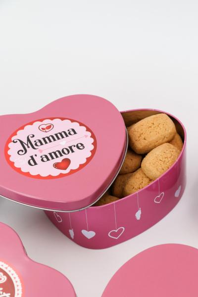 BOÎTE COEUR MAMMO D'AMORE - CANISTRELLI "NATURE" 150G