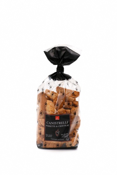 CANISTRELLI AUX ÉCLATS DE NOISETTES ET PÉPITES DE CHOCOLAT - BISCUITS CORSES CURSIGHELLA