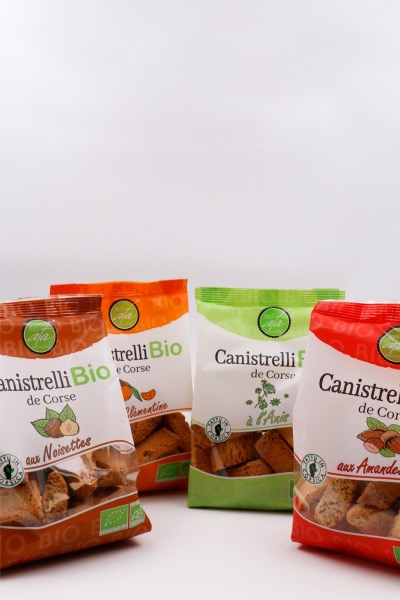 CANISTRELLI BIO AUX AMANDES - 200G  