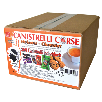CARTON DE 200 CANISTRELLI - NOISETTE CHOCOLAT -