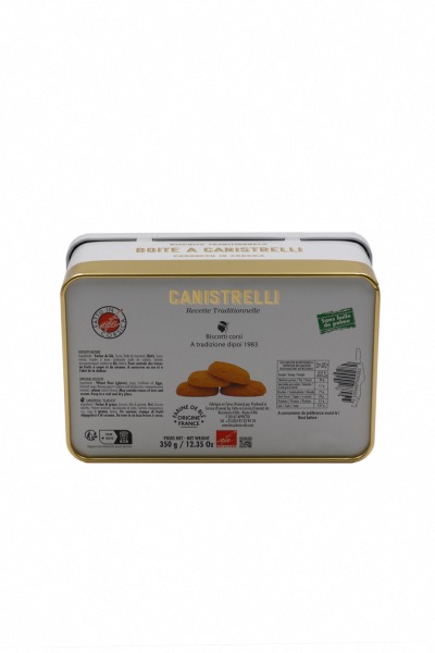 BOITE SUCRE "OR" - CANISTRELLI CLASSIQUES 350G