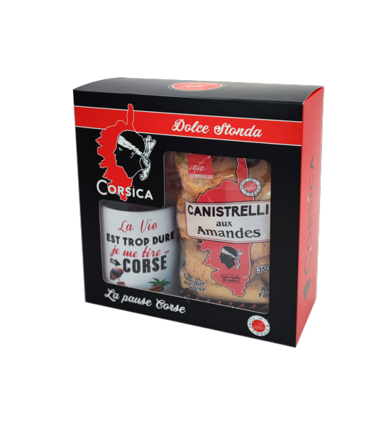 COFFRET CANISTRELLI AUX AMANDES + MUG LA VIE