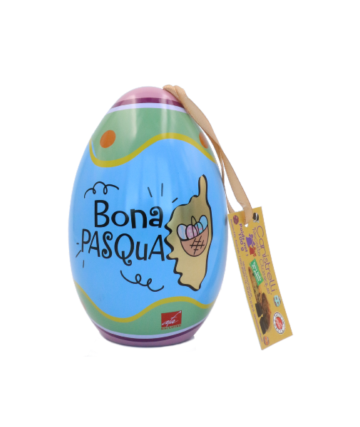OEUF DE PÂQUES POULE BLEU - CANISTRELLI "CHOCOLAT" 100G