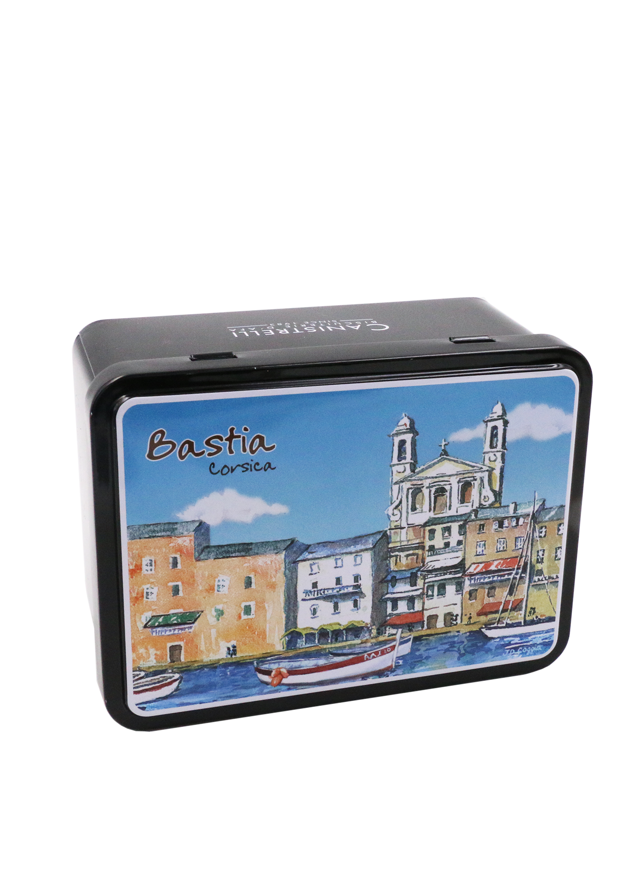 BOITE BIJOUX "BASTIA LE PORT" - CANISTRELLI AUX AMANDES 100G