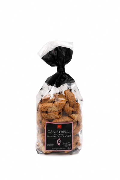 CANISTRELLI AUX AMANDES SAVEUR FLEUR D'ORANGER - BISCUITS CORSES CURSIGHELLA