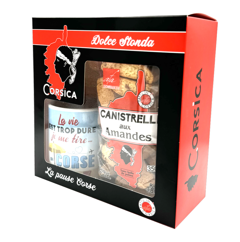 COFFRET CANISTRELLI AUX AMANDES + MUG LA VIE