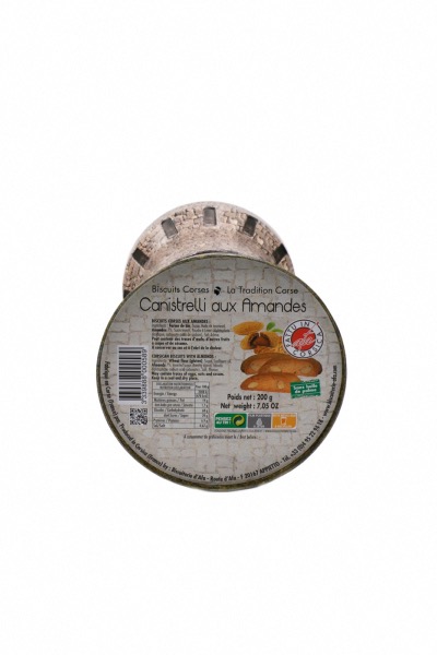 BOITE TOUR GÉNOISE - CANISTRELLI AUX AMANDES 200G