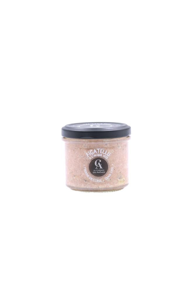 TERRINE AU FIGATELLU ET A L'ACQUA VITA CHEMIN DES AROMES  - 100G