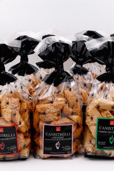 CANISTRELLI AUX ÉCLATS D'AMANDES CARAMÉLISÉES - BISCUITS CORSES CURSIGHELLA